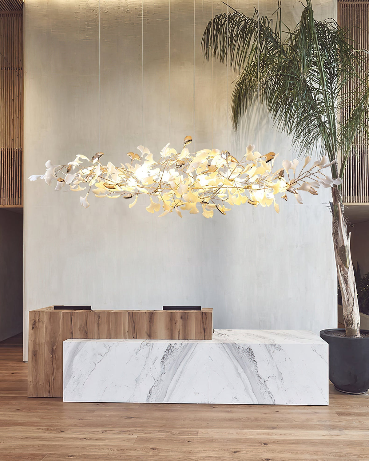 Sovell Postmodern luxe Ginkgo Cloud Ceramics Kroonluchter