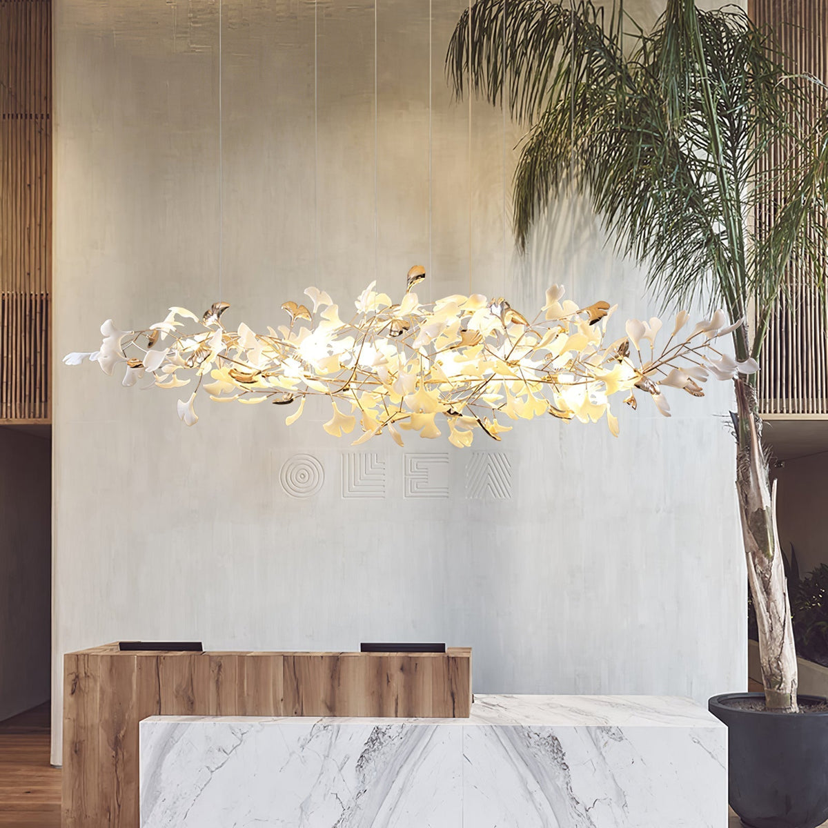 Sovell Postmodern luxe Ginkgo Cloud Ceramics Kroonluchter