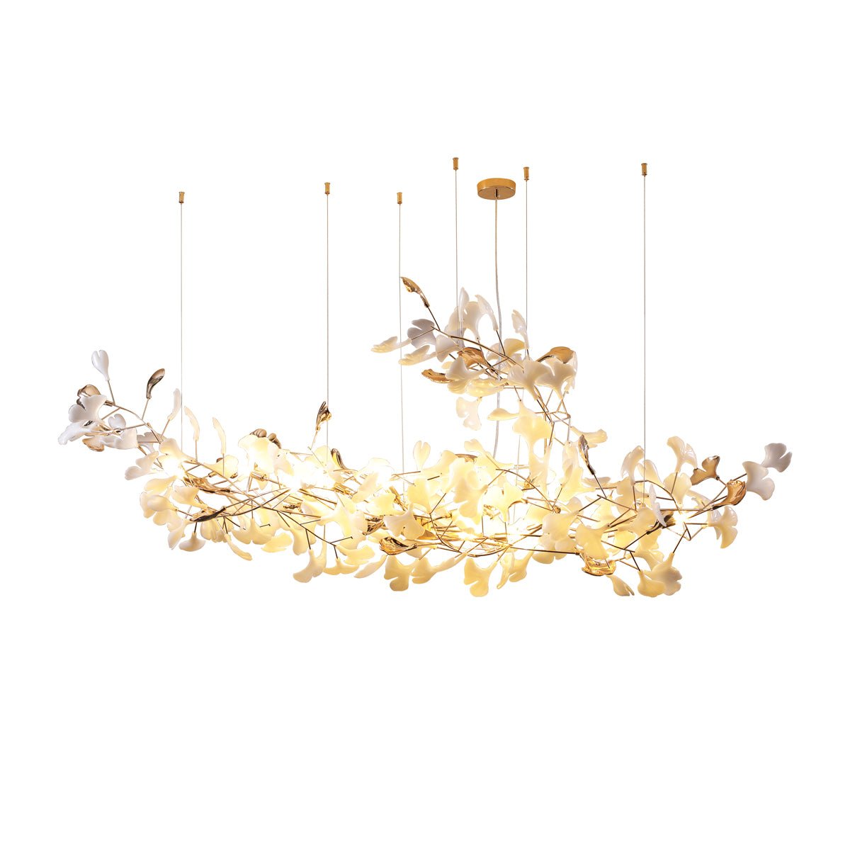 Sovell Postmodern luxe Ginkgo Cloud Ceramics Kroonluchter
