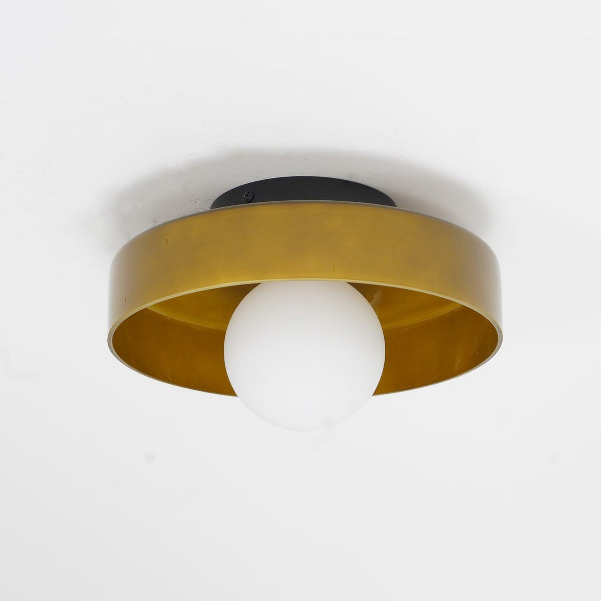 Diroxen plafondlamp oranje ring speels sculpturaal