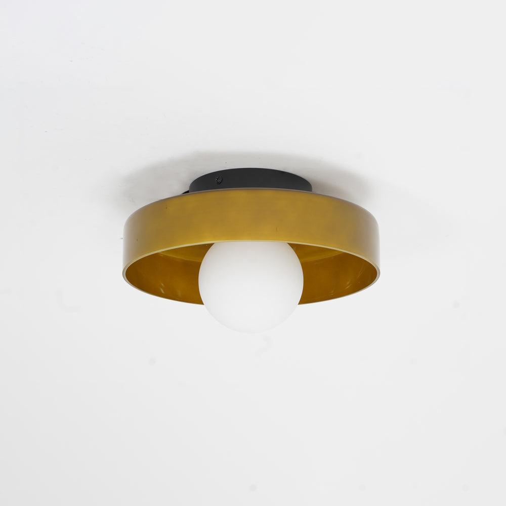 Diroxen plafondlamp oranje ring speels sculpturaal