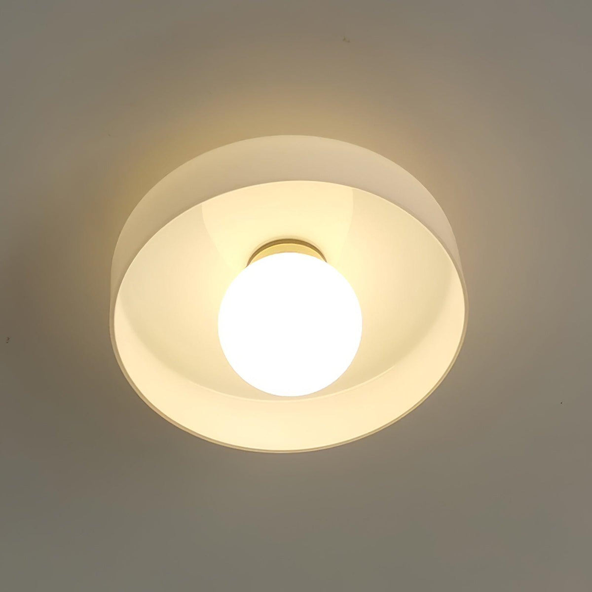 Diroxen plafondlamp oranje ring speels sculpturaal