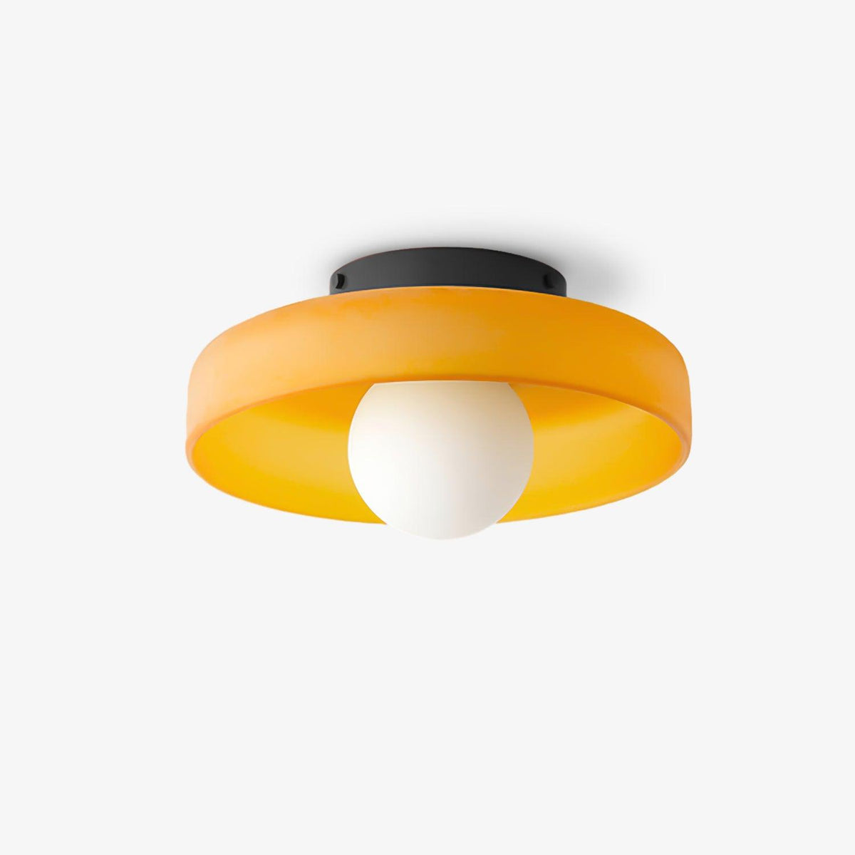 Diroxen plafondlamp oranje ring speels sculpturaal