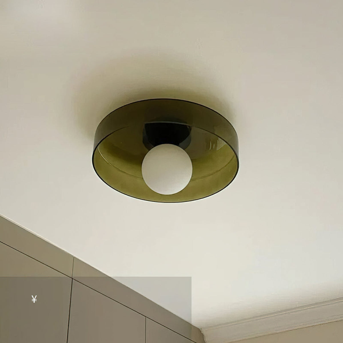 Diroxen plafondlamp oranje ring speels sculpturaal