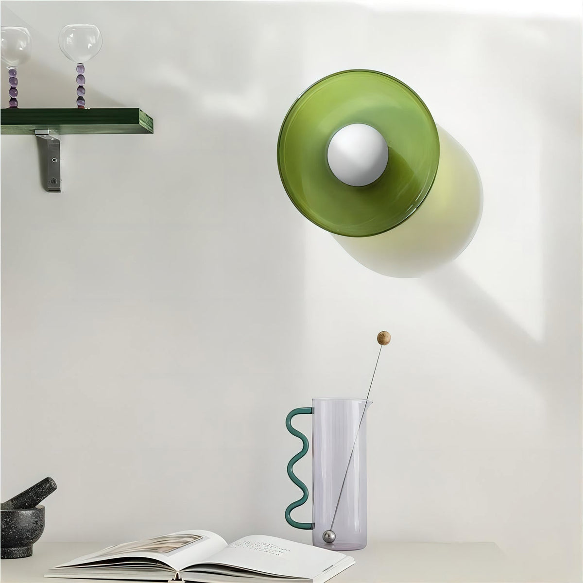 Diroxen plafondlamp oranje ring speels sculpturaal