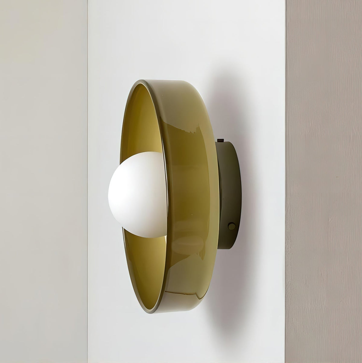 Diroxen plafondlamp oranje ring speels sculpturaal