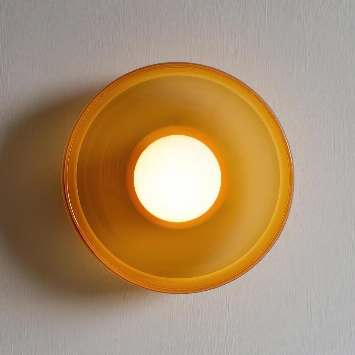 Diroxen plafondlamp oranje ring speels sculpturaal