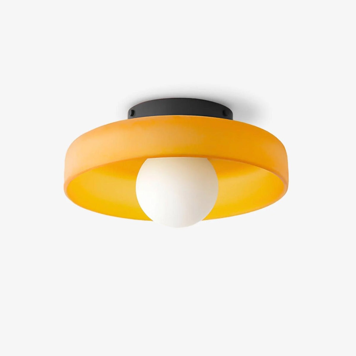 Diroxen plafondlamp oranje ring speels sculpturaal