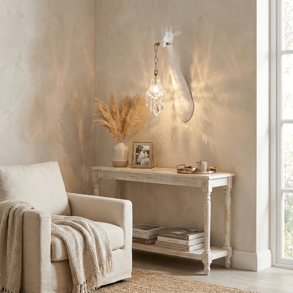 Giselle Giraffe Kristallen wandlamp