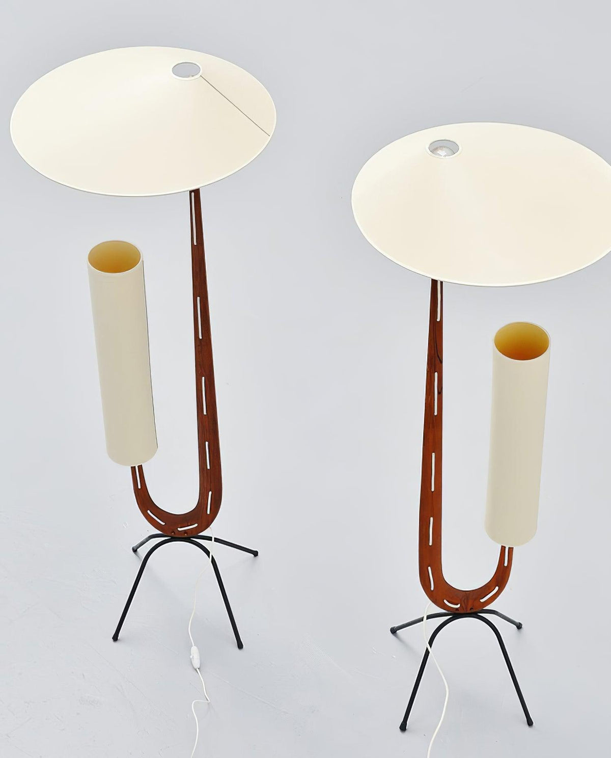 Novael vloerlamp van stof in Scandinavische stijl
