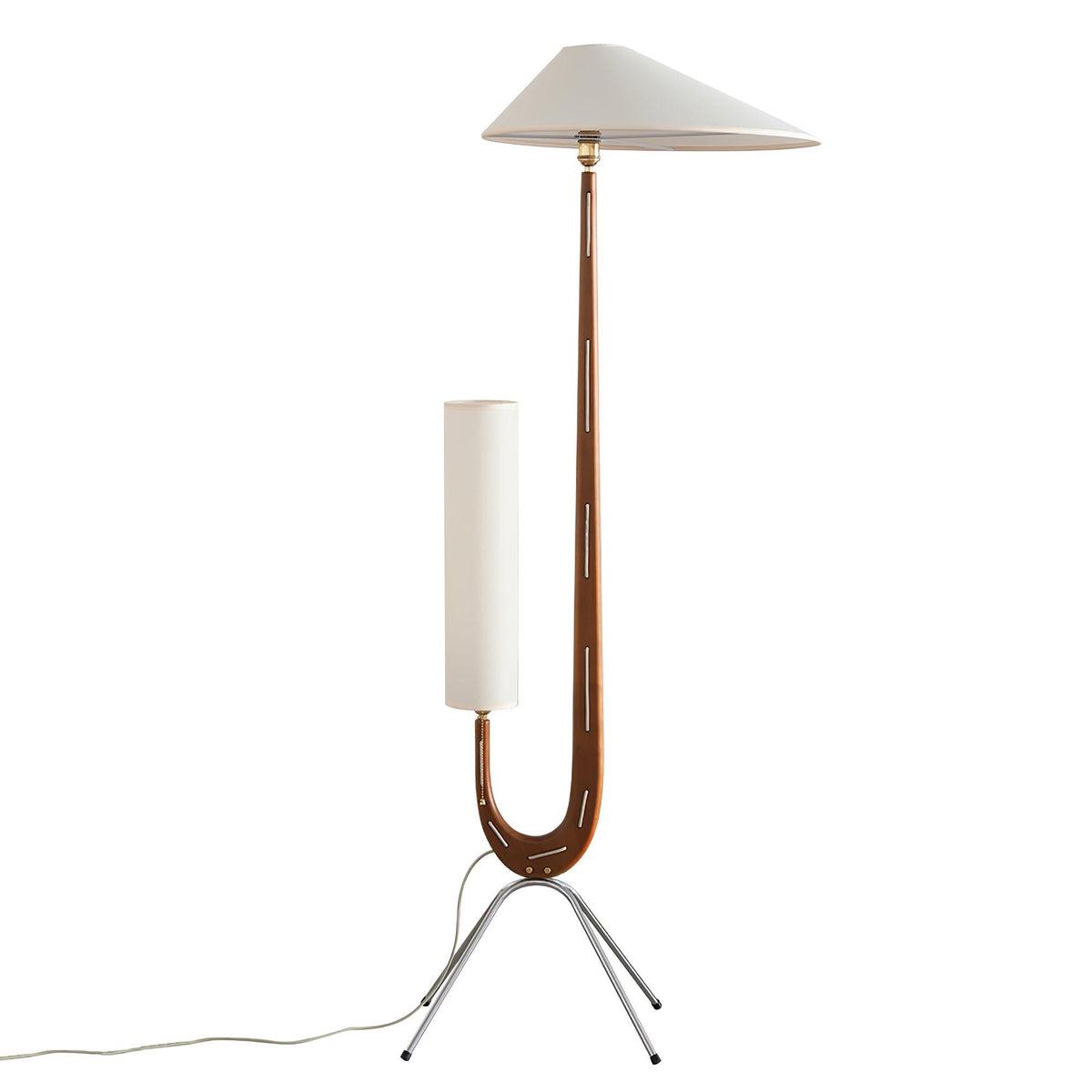 Novael vloerlamp van stof in Scandinavische stijl