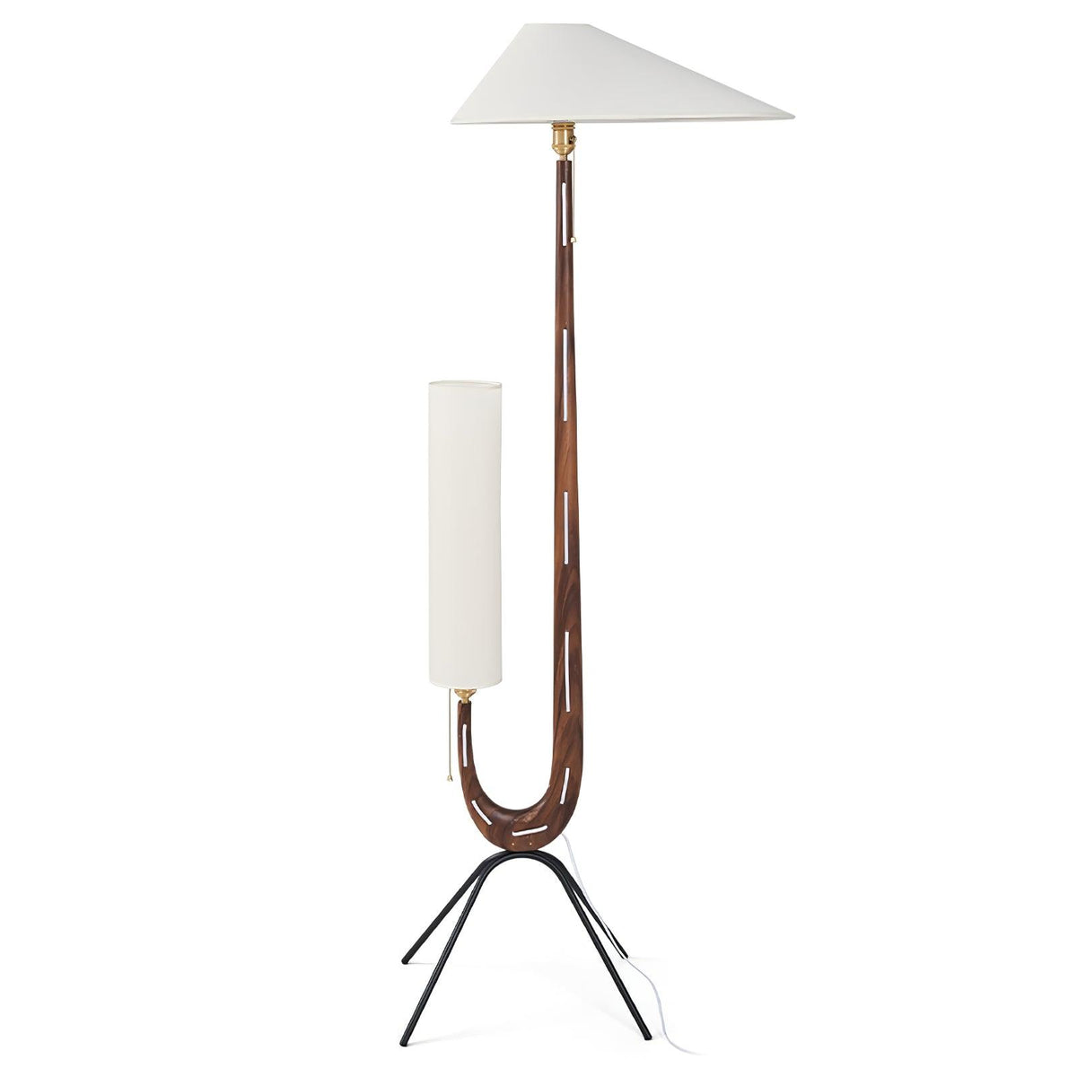 Novael vloerlamp van stof in Scandinavische stijl