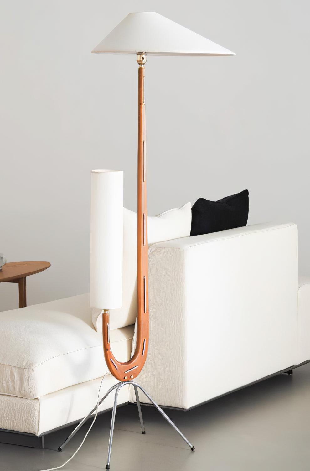 Novael vloerlamp van stof in Scandinavische stijl
