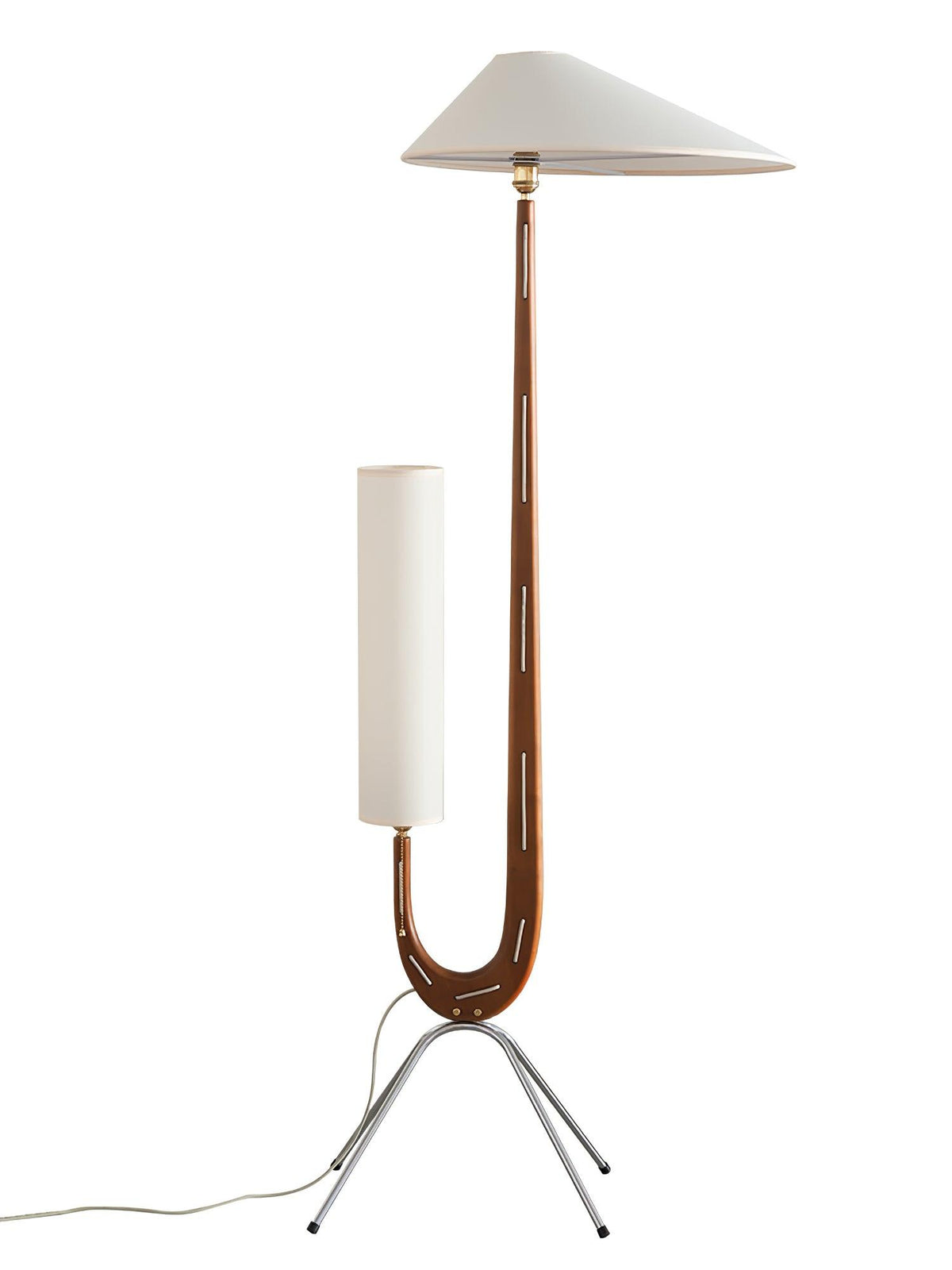 Novael vloerlamp van stof in Scandinavische stijl