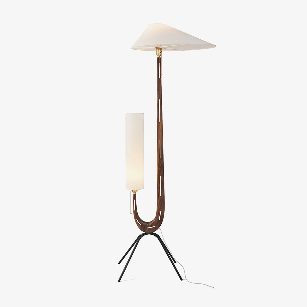Novael vloerlamp van stof in Scandinavische stijl