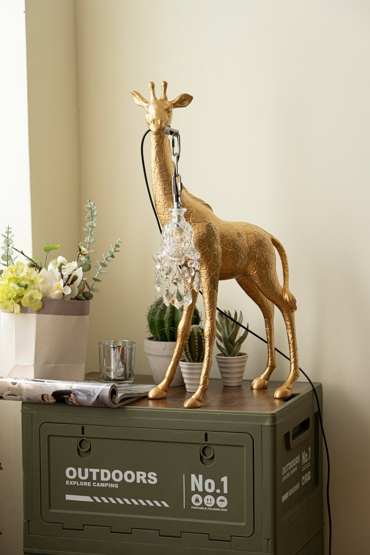 Fexl Luxe giraffesculptuur vloerlamp