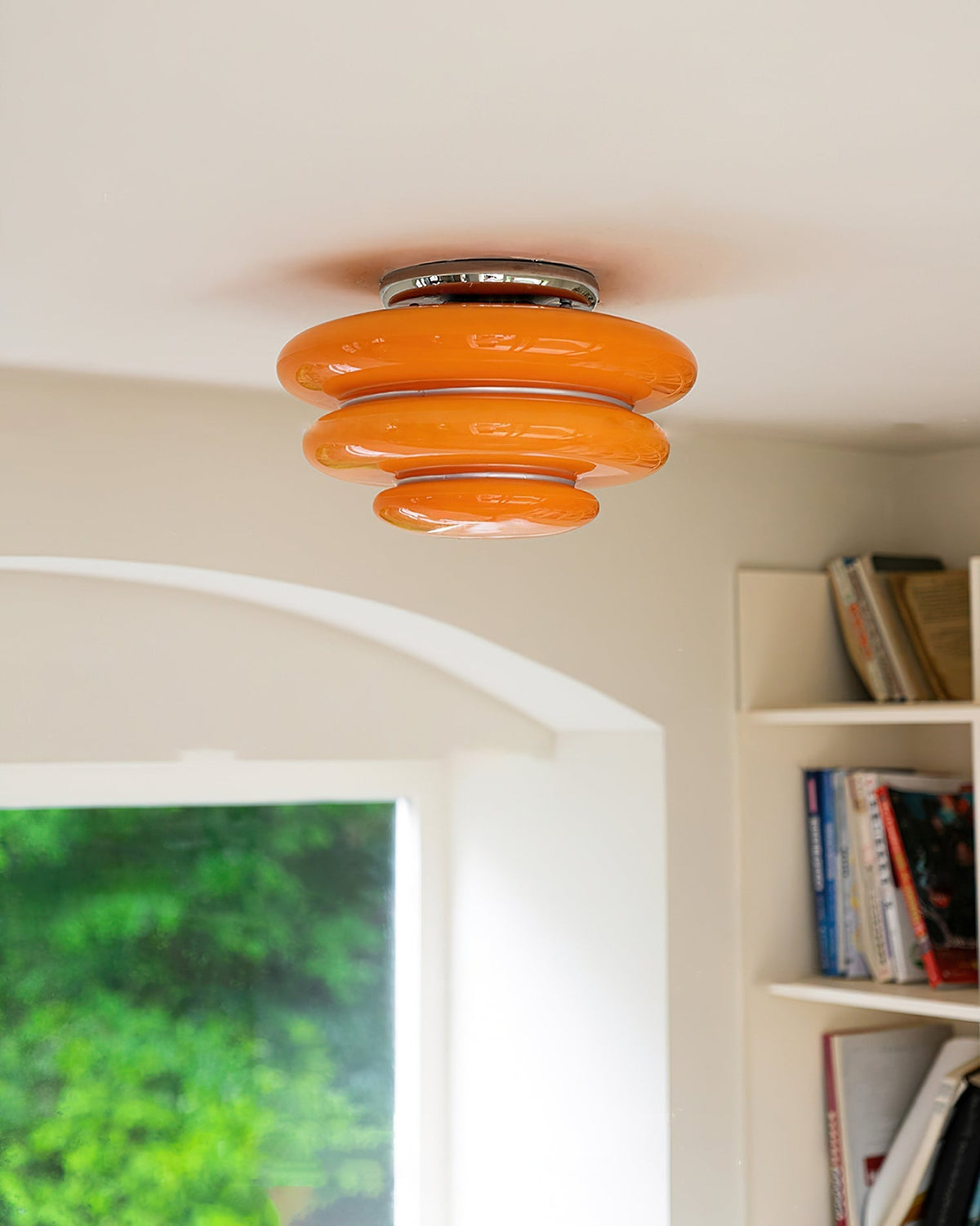 Miroel oranje plafondlamp