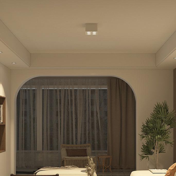 Devely Spotlight Vlakke Plafondmontage Dubbele LED Hoekige Minimalistische