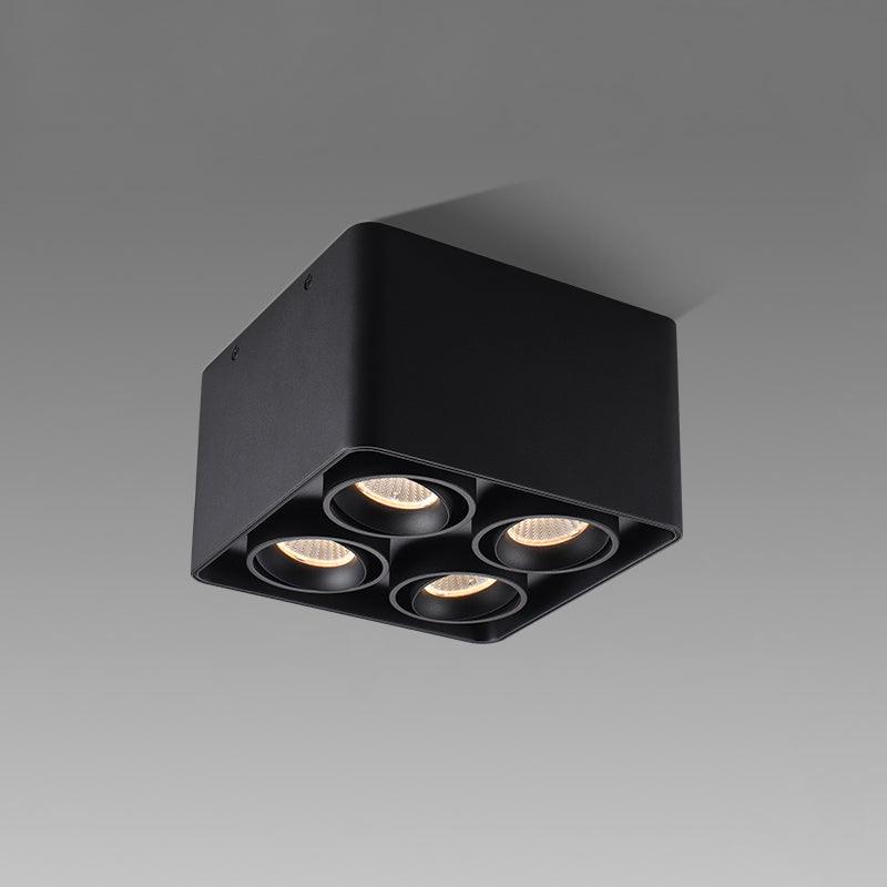 Devely Spotlight Vlakke Plafondmontage Dubbele LED Hoekige Minimalistische