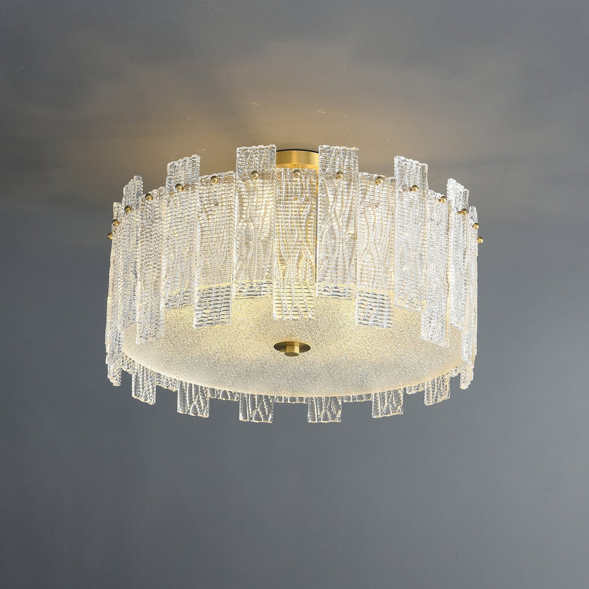 Symiror Postmodern Luxe messing glas plafondlamp