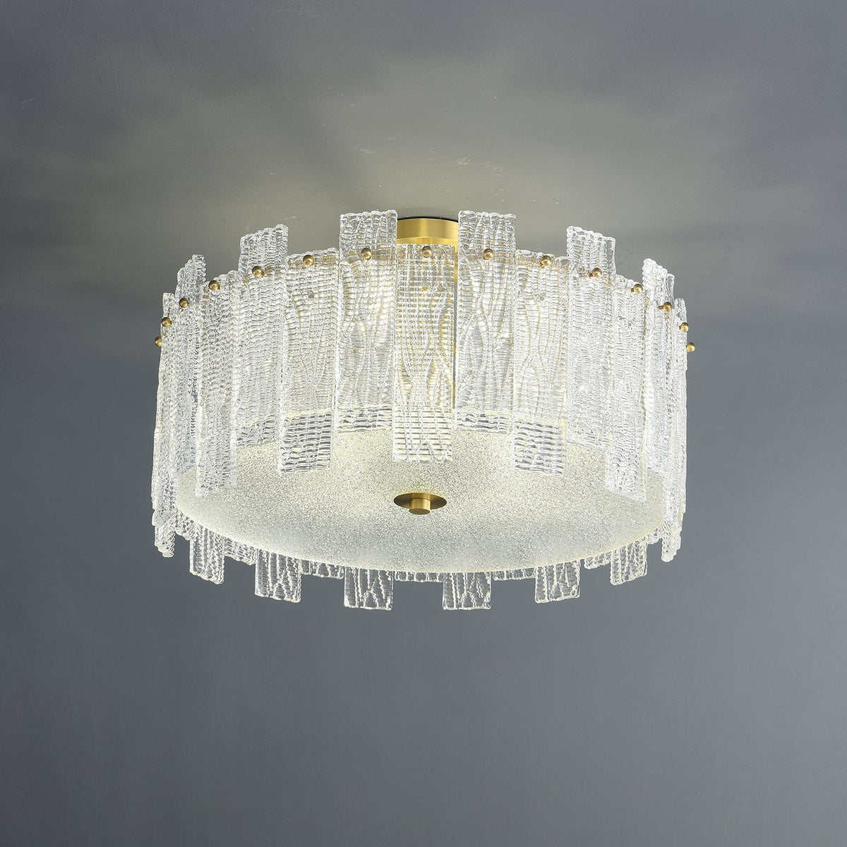 Symiror Postmodern Luxe messing glas plafondlamp
