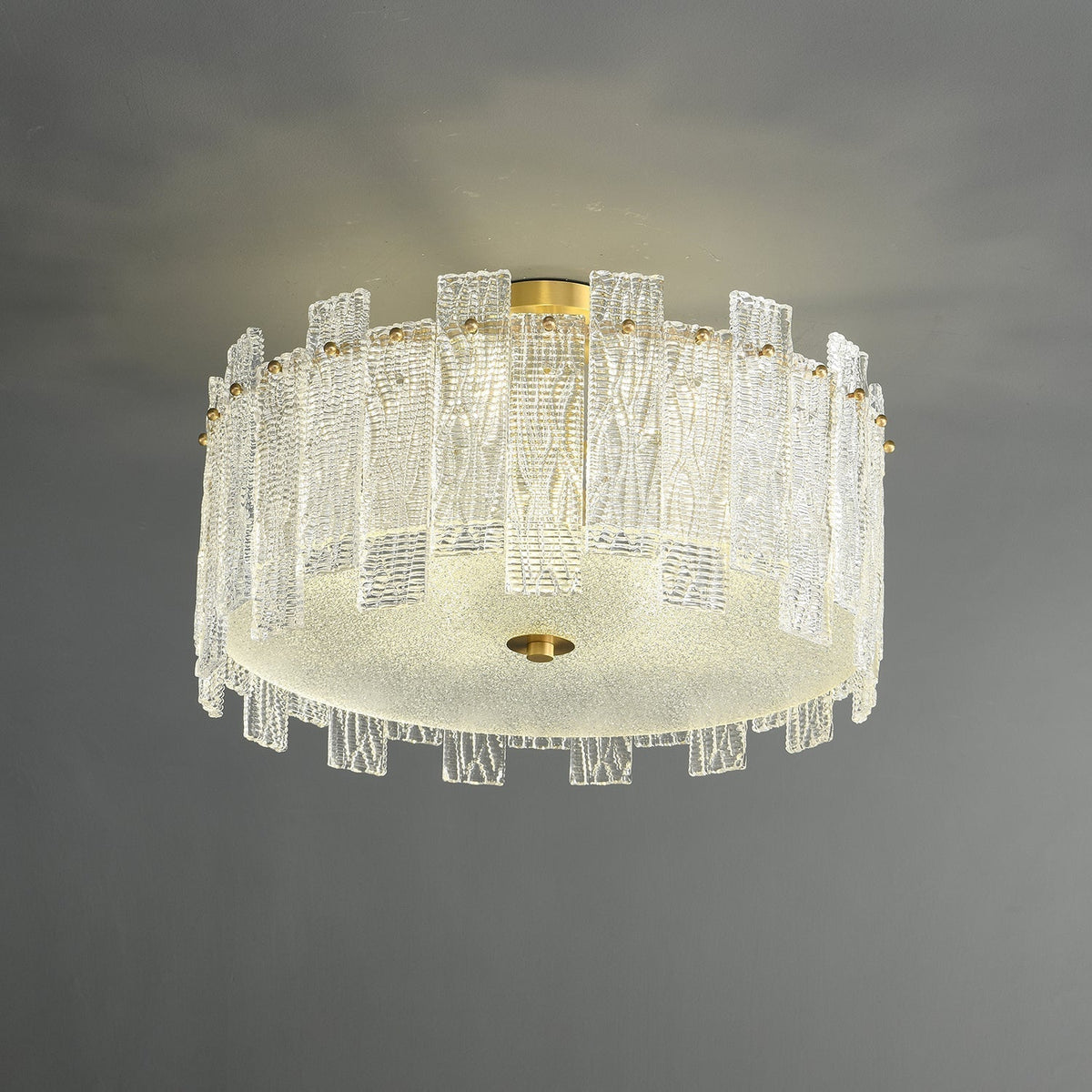 Symiror Postmodern Luxe messing glas plafondlamp