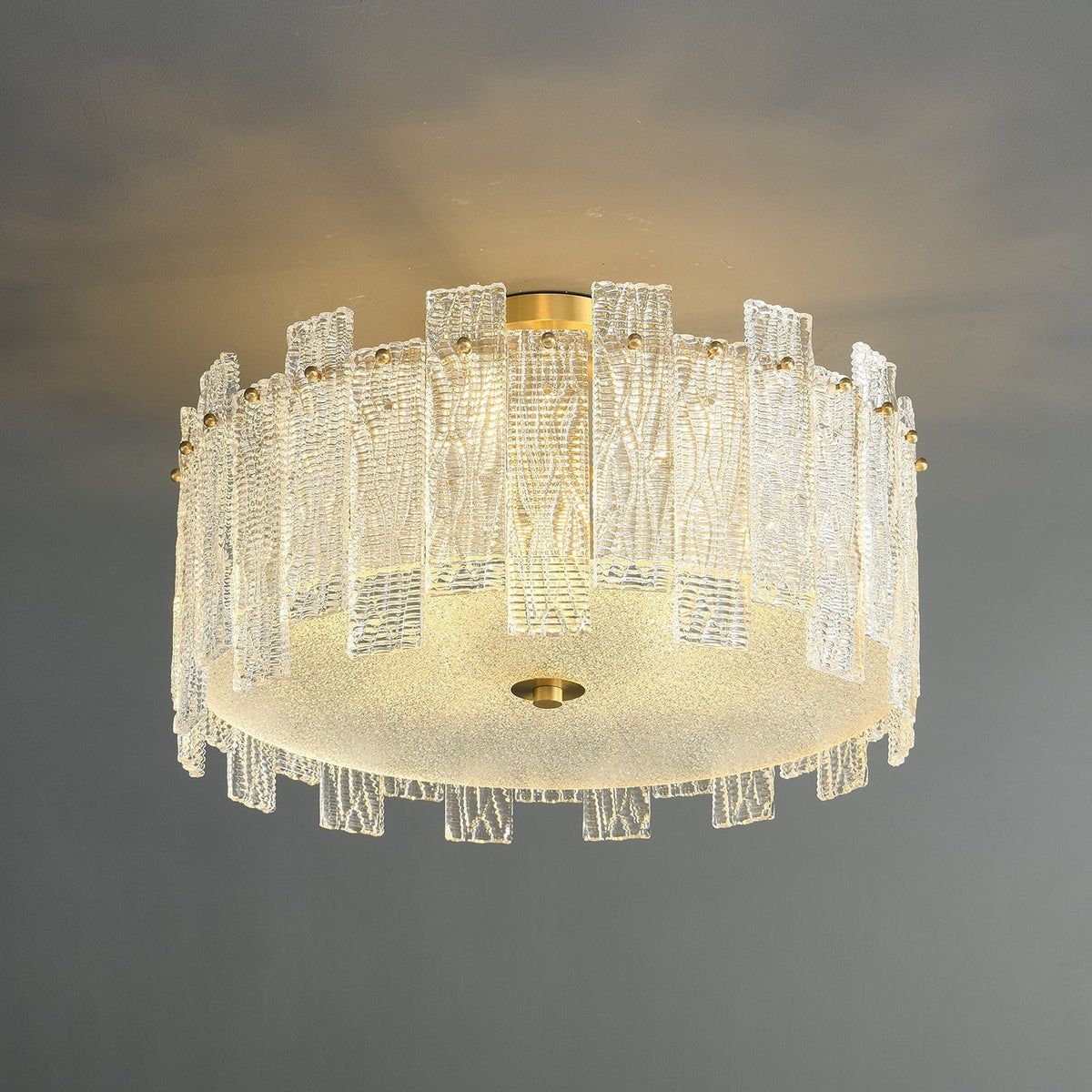 Symiror Postmodern Luxe messing glas plafondlamp