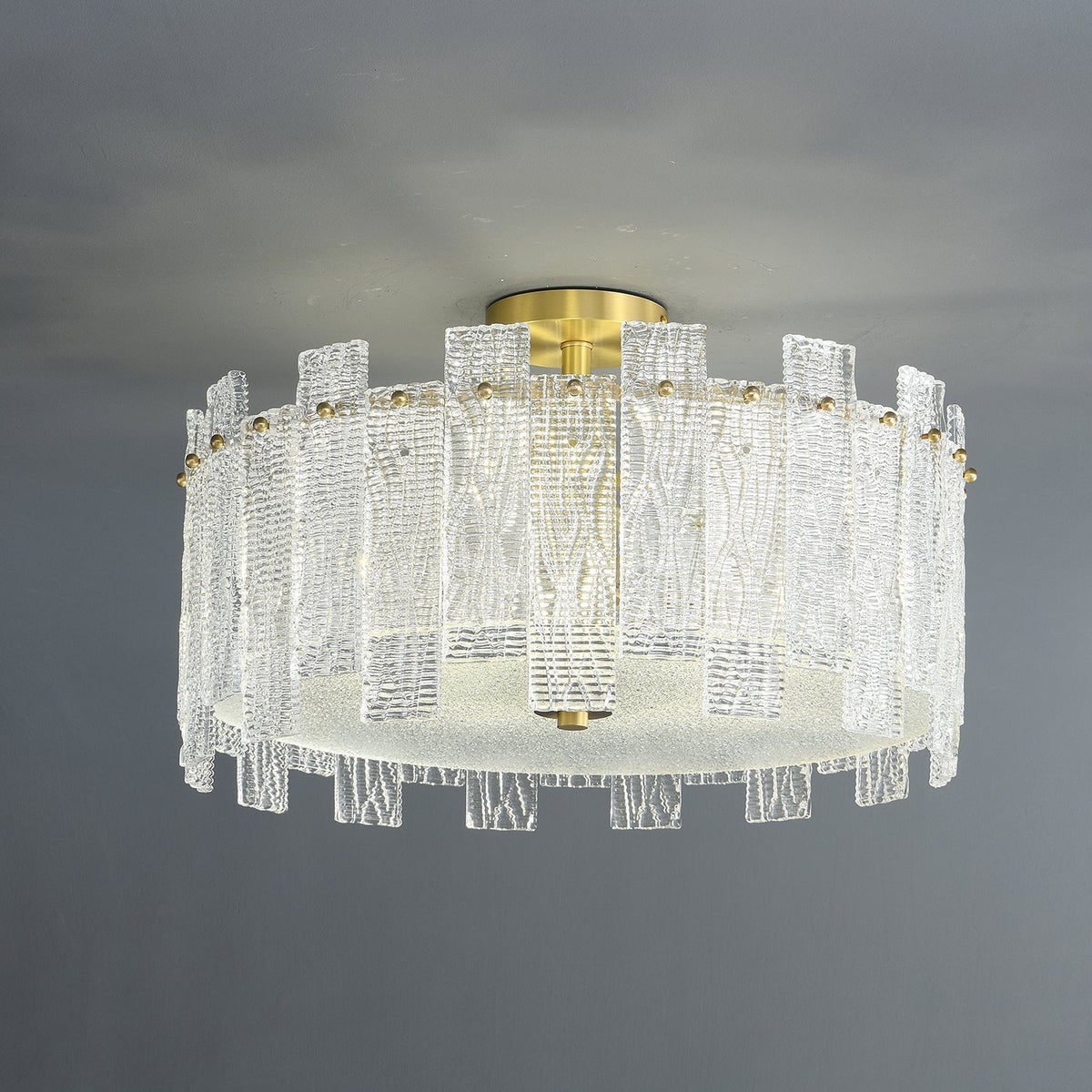Symiror Postmodern Luxe messing glas plafondlamp