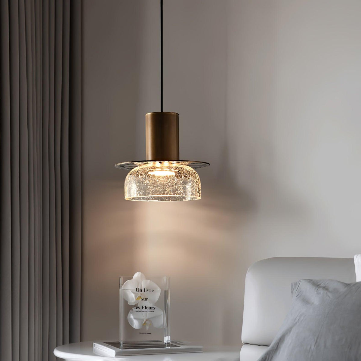 Glacier Crackle glas hanglamp