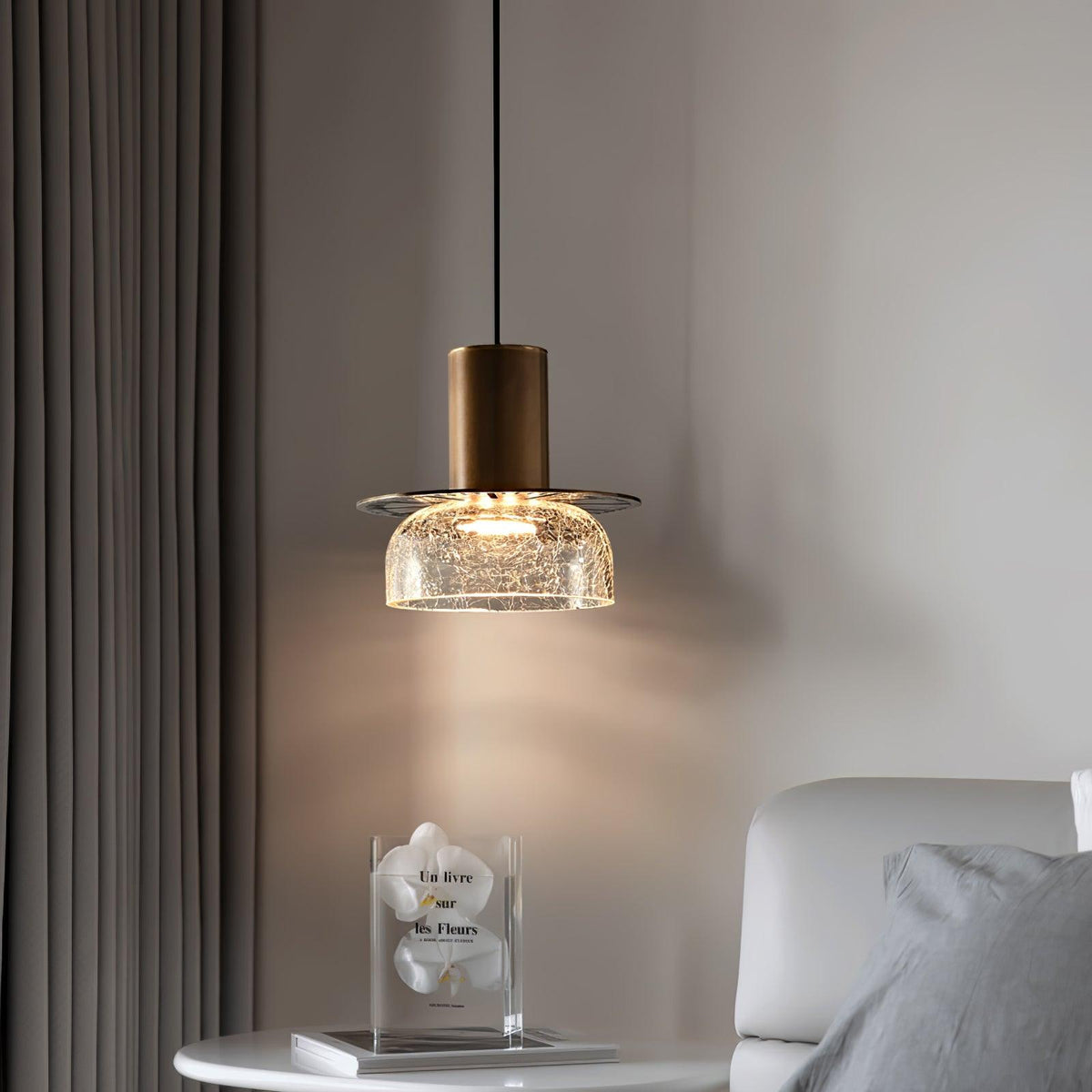 Glacier Crackle glas hanglamp