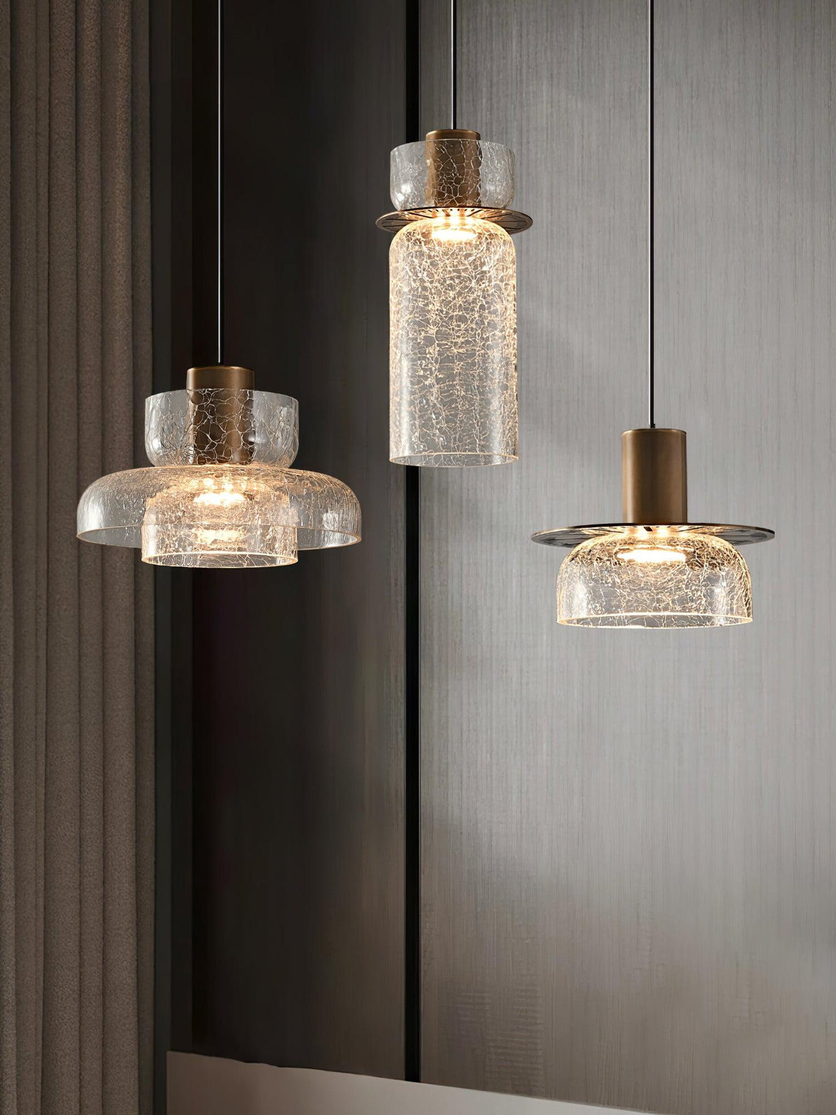 Glacier Crackle glas hanglamp