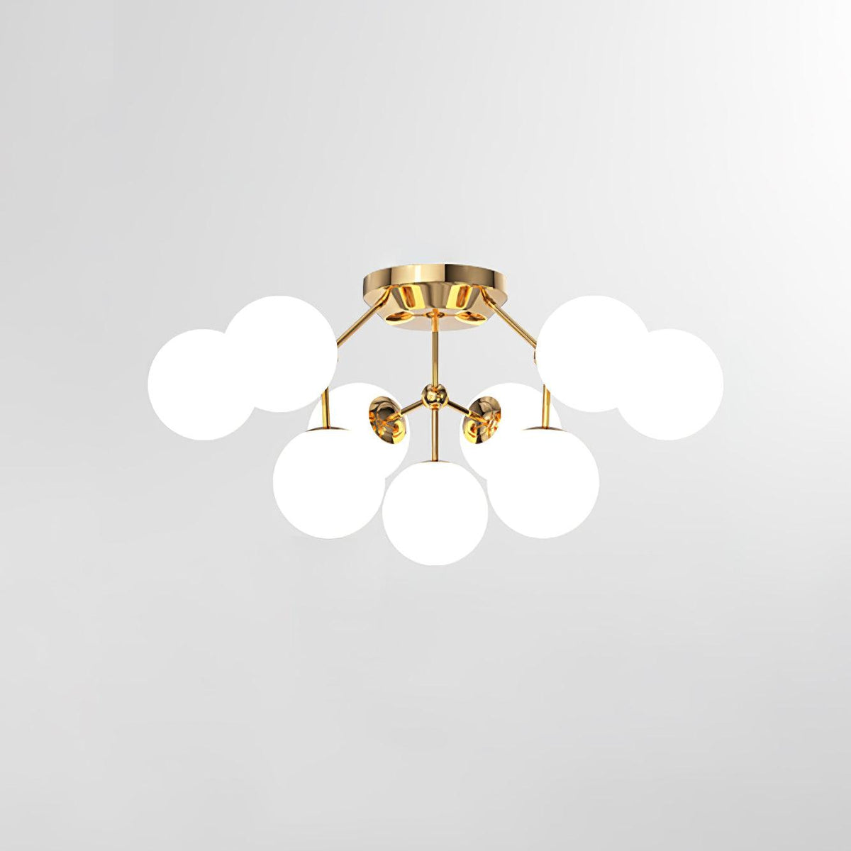 Veloel luxe glazen plafondlamp