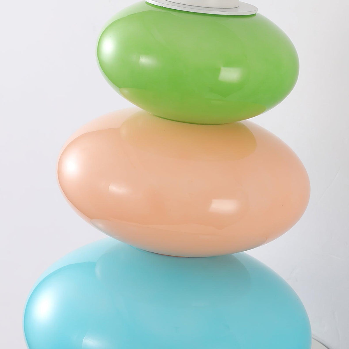 Kiezelvorm modern Glas Wandlamp