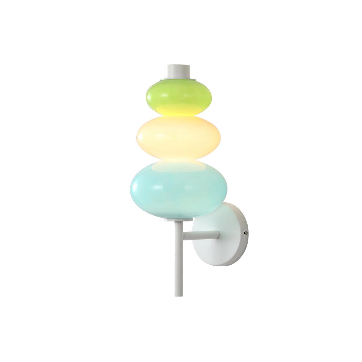 Kiezelvorm modern Glas Wandlamp