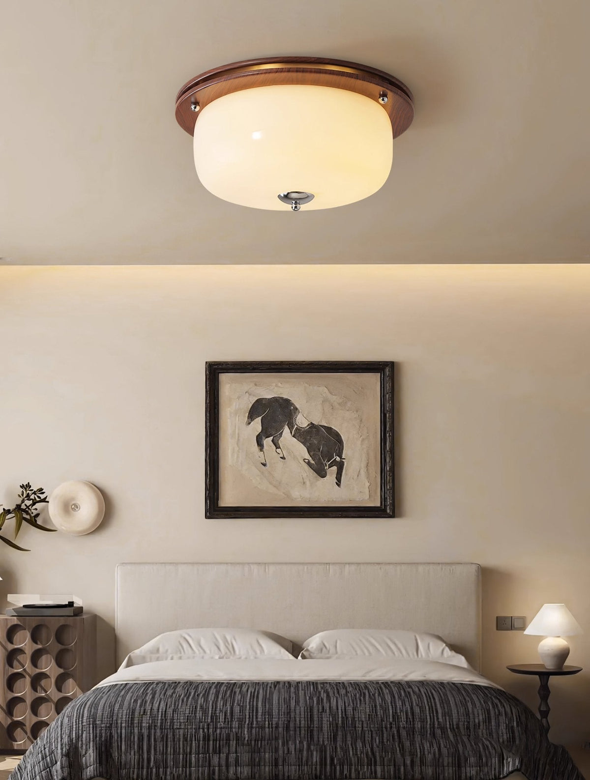 Vetheel Premium Noords Kunstzinnig Koepel Glas Plafondlamp