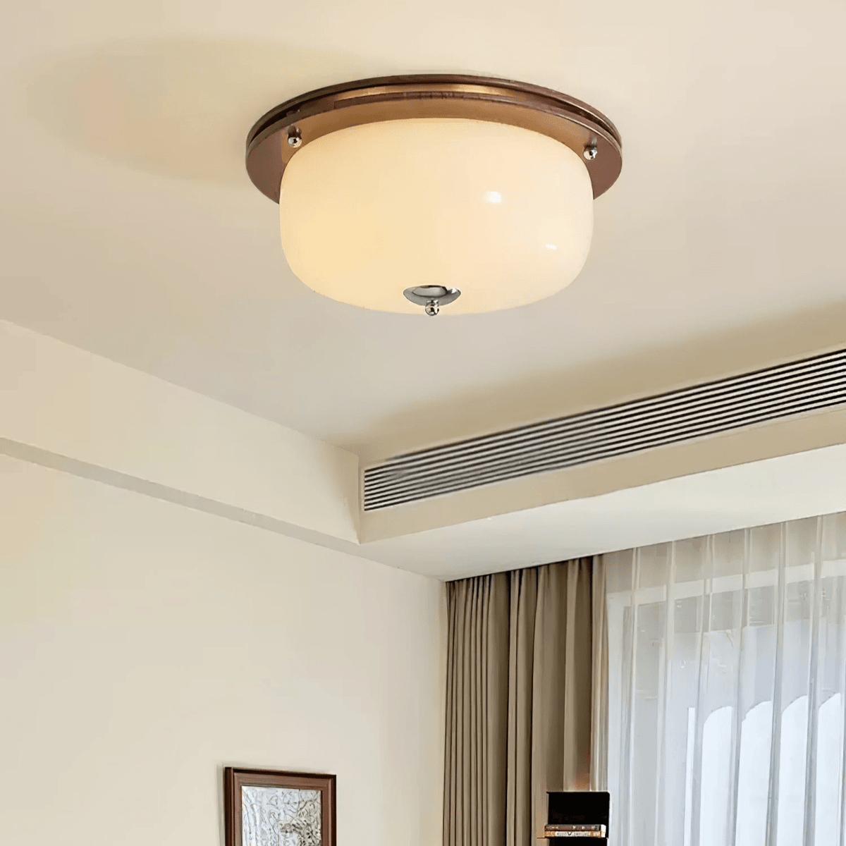 Vetheel Premium Noords Kunstzinnig Koepel Glas Plafondlamp