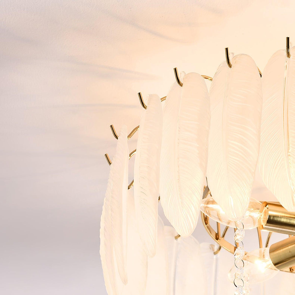 Eiriselle plafondlamp glasveer vogel elegant