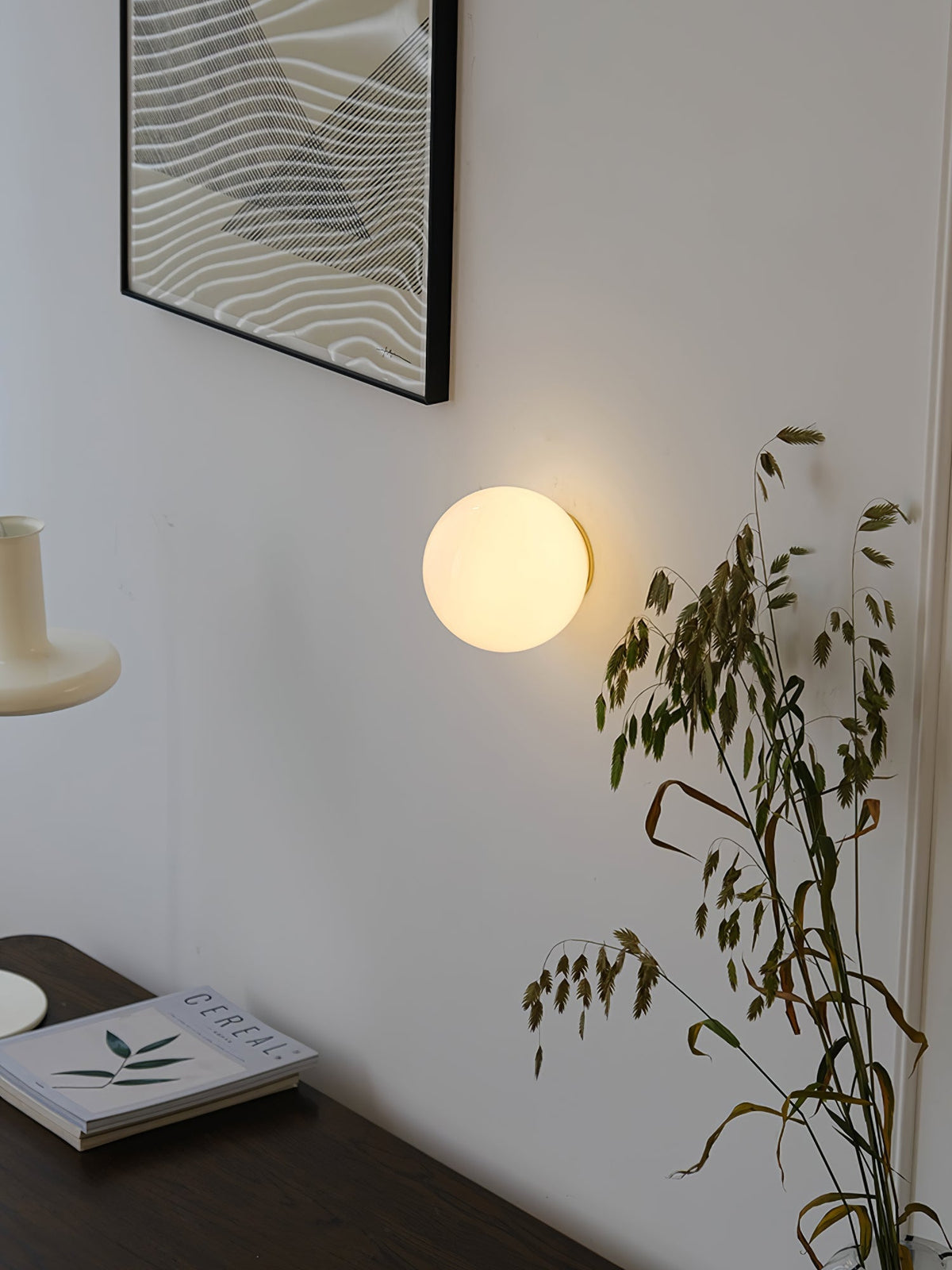 Celorira Moderne minimalistische mini-orb wandlamp van glas