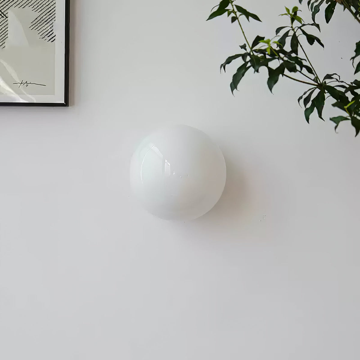 Celorira Moderne minimalistische mini-orb wandlamp van glas