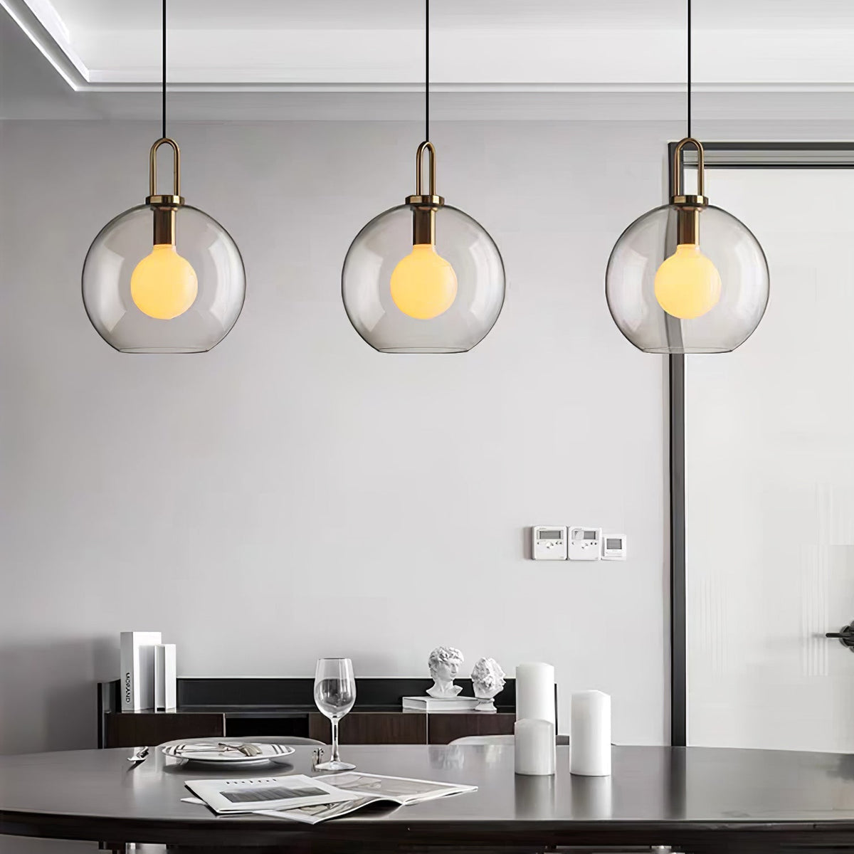 Eirisina hanglamp Pendulum met glazen kap
