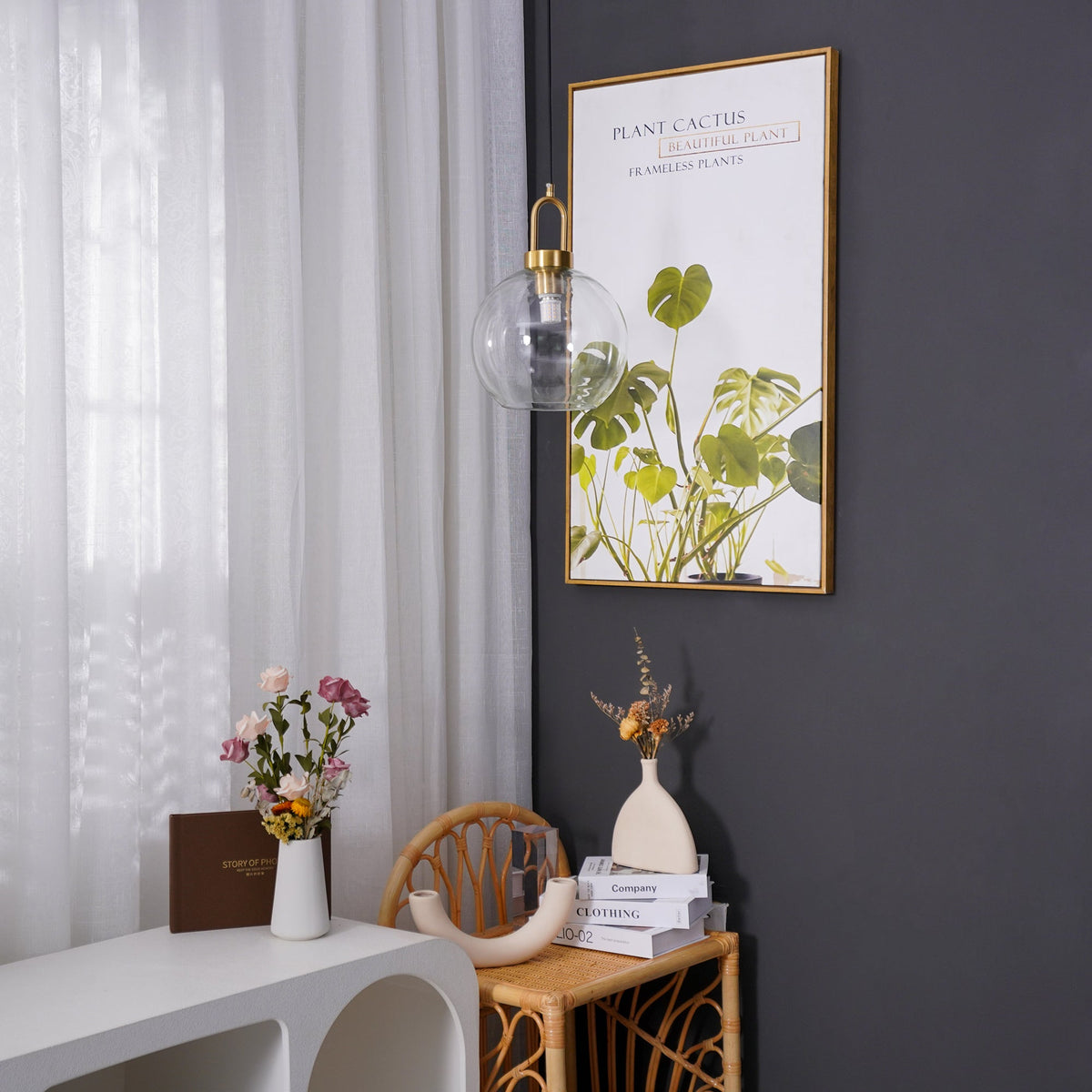 Eirisina hanglamp Pendulum met glazen kap