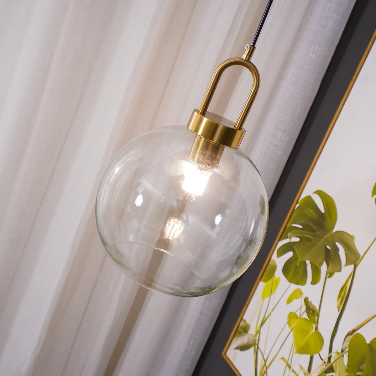 Eirisina hanglamp Pendulum met glazen kap