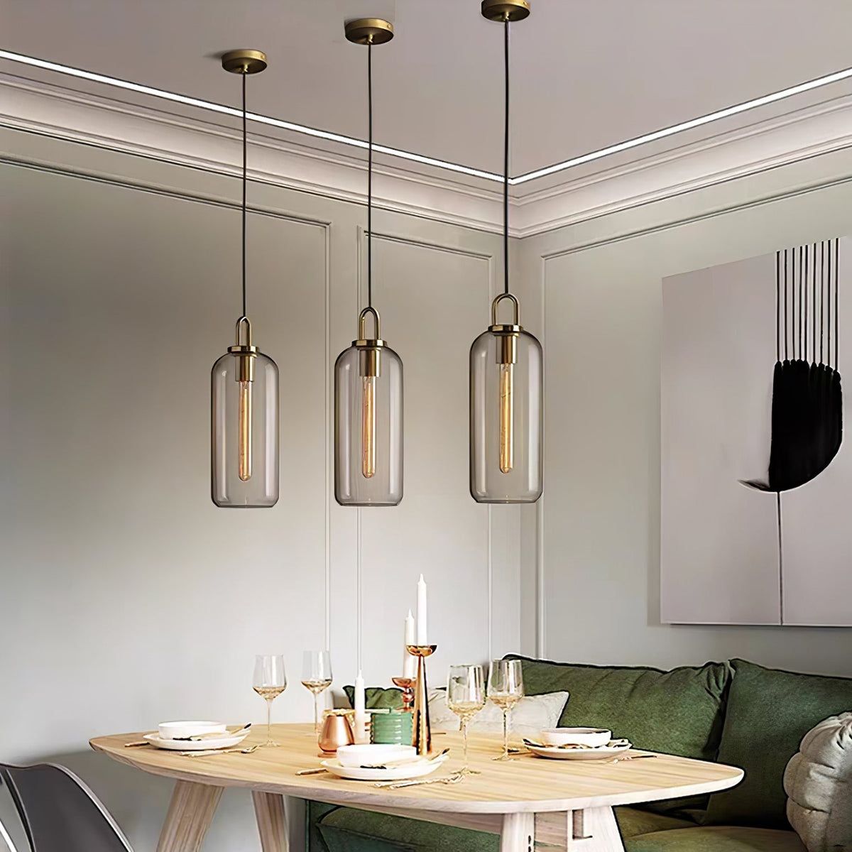 Sevelo hanglamp met matglas verstelbare ophanglengte