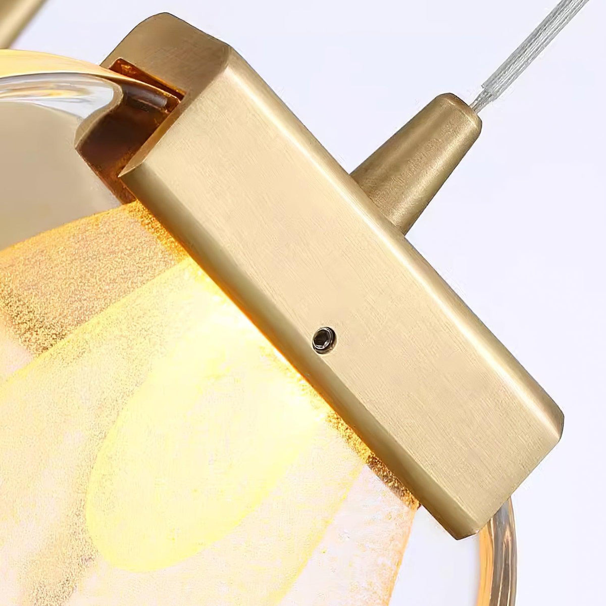 Avesia Minimalistische hanglamp van glas met Trede