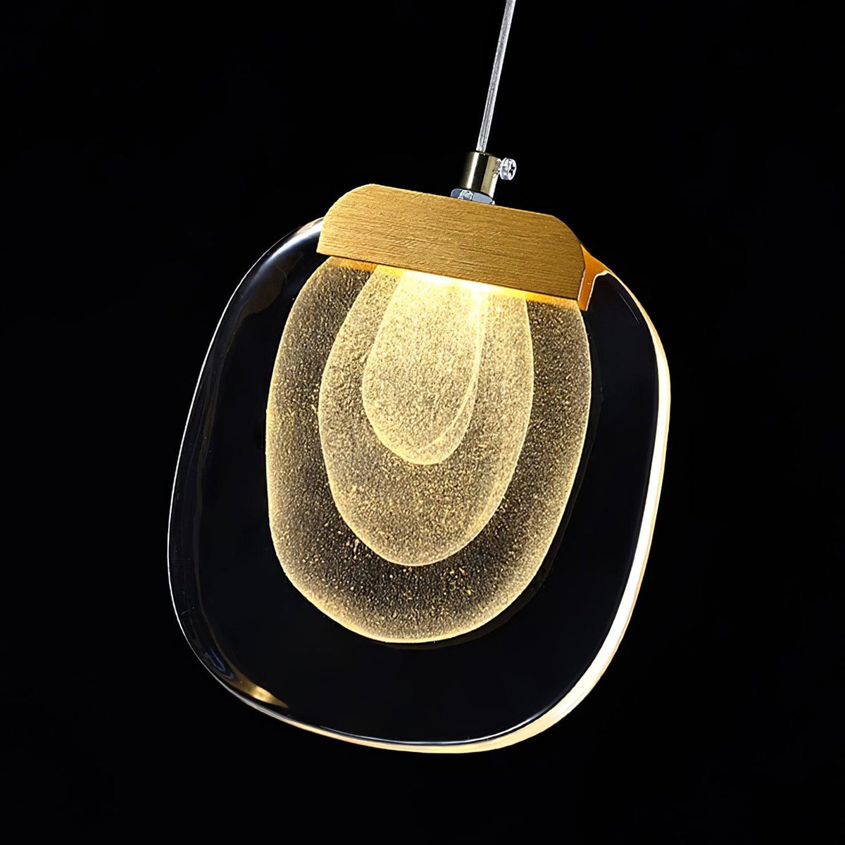 Avesia Minimalistische hanglamp van glas met Trede