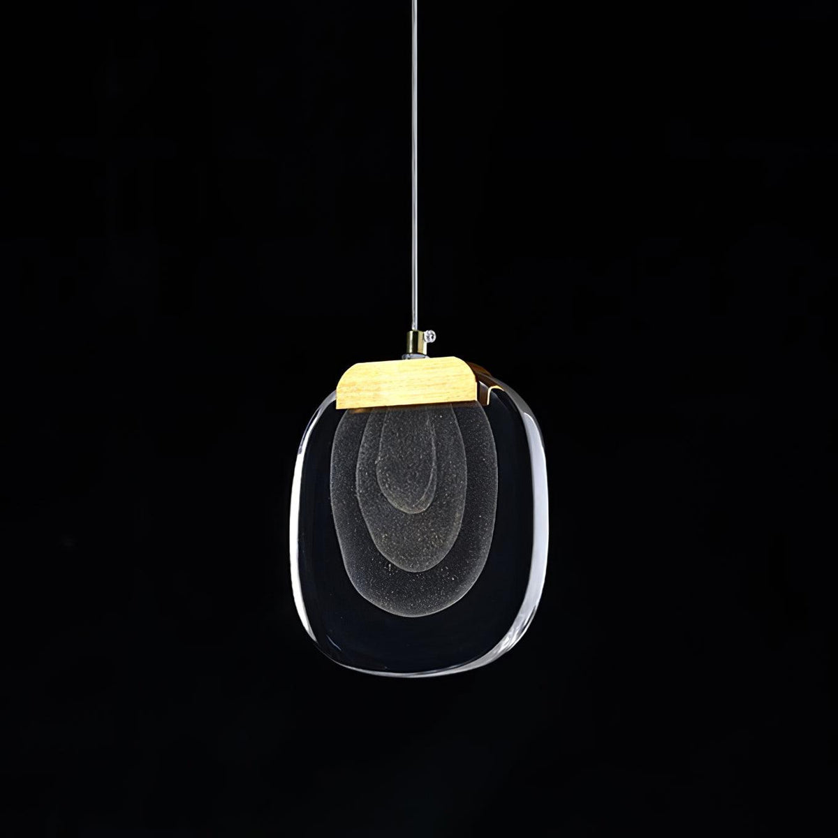Avesia Minimalistische hanglamp van glas met Trede