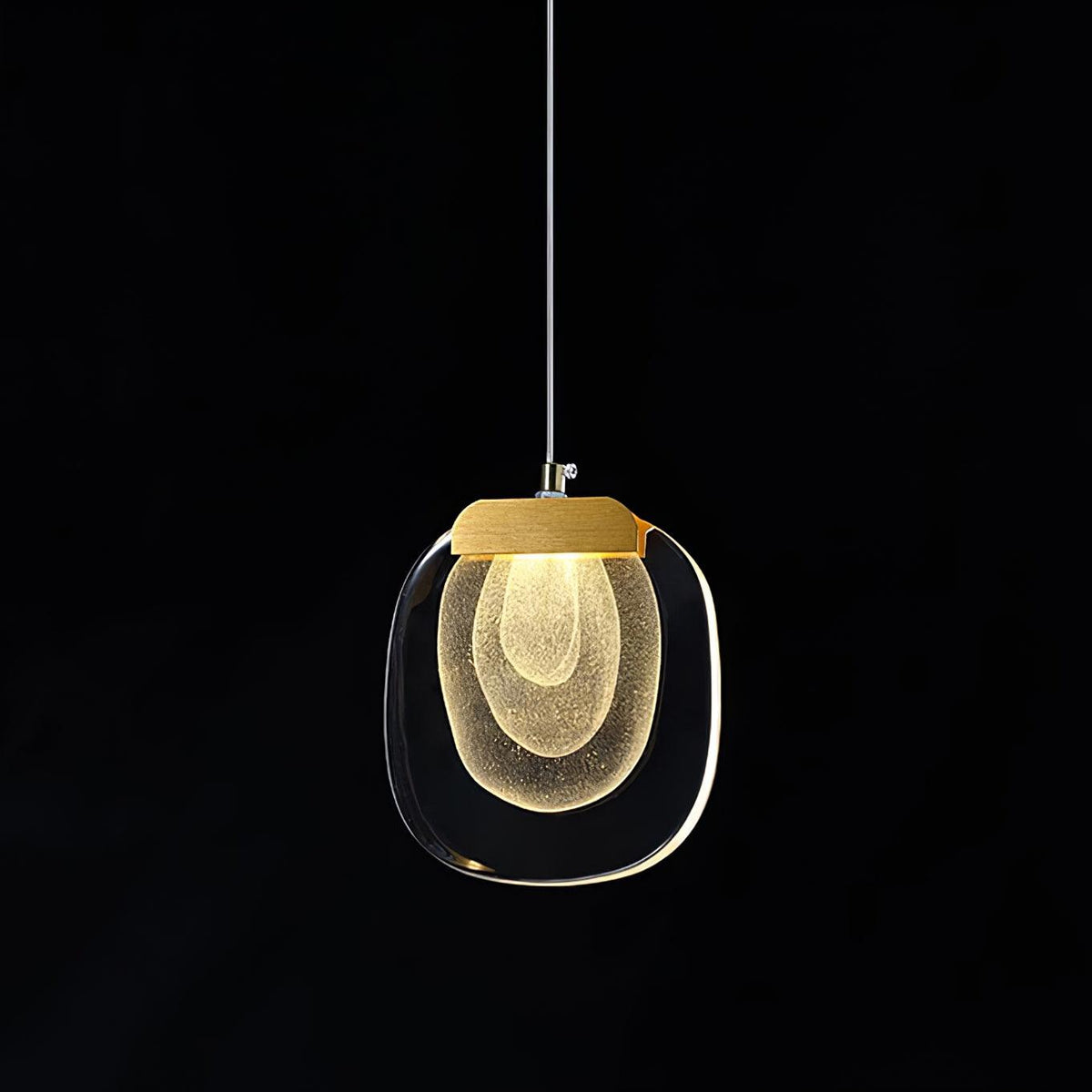 Avesia Minimalistische hanglamp van glas met Trede