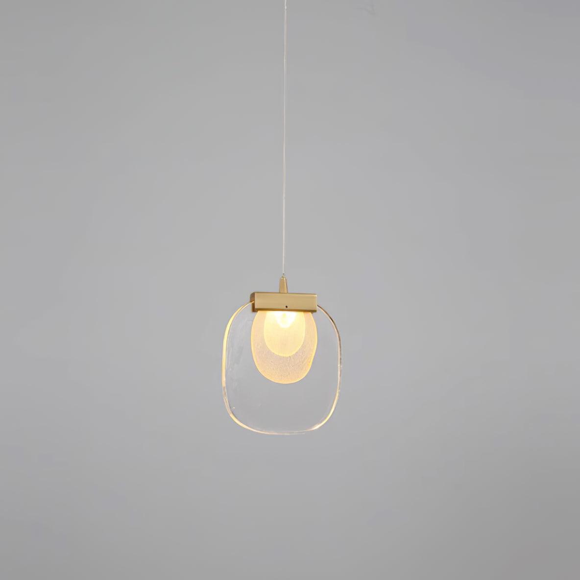 Avesia Minimalistische hanglamp van glas met Trede