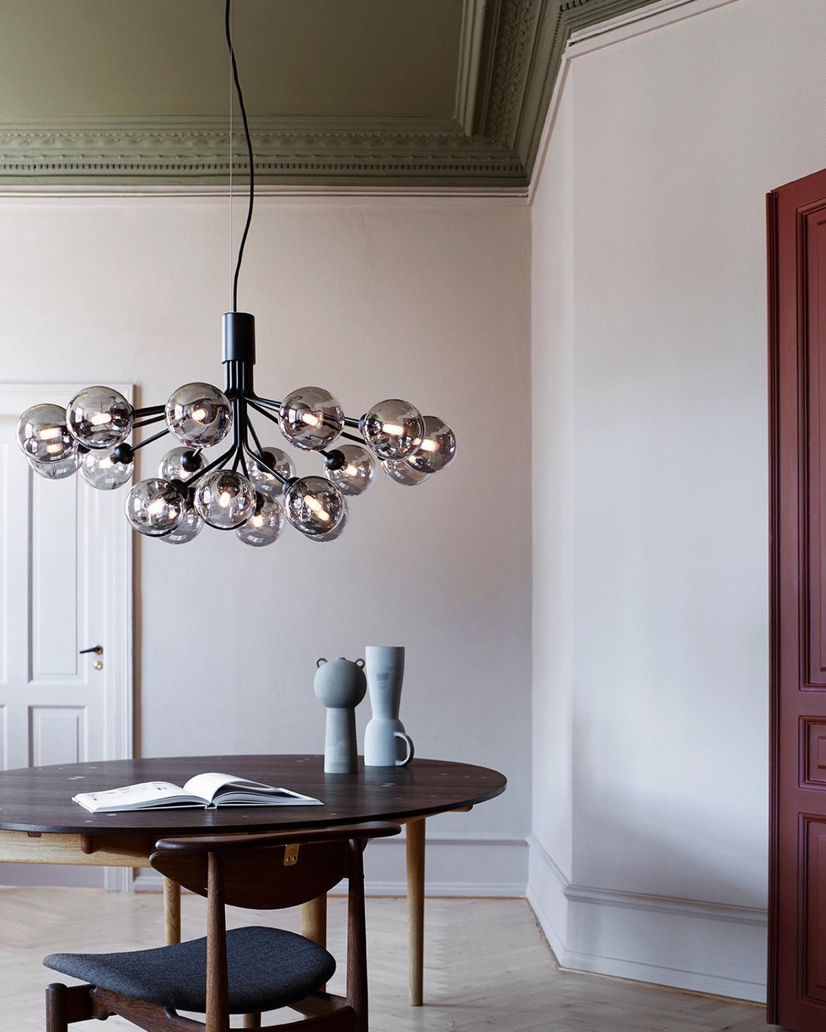 Eirelelle Hanglamp Glas cluster van glazen bollen Messing