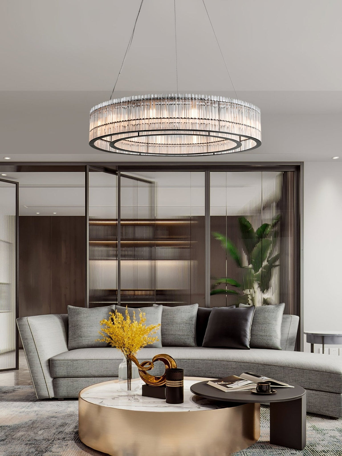 Celivia Moderne hanglamp van glasbuisring